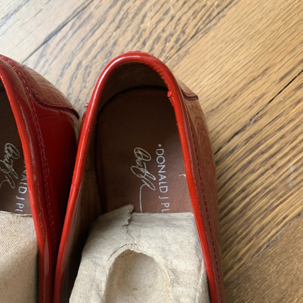 Donald J. Pliner Diona Red Patent Loafers - Picture 7 of 7